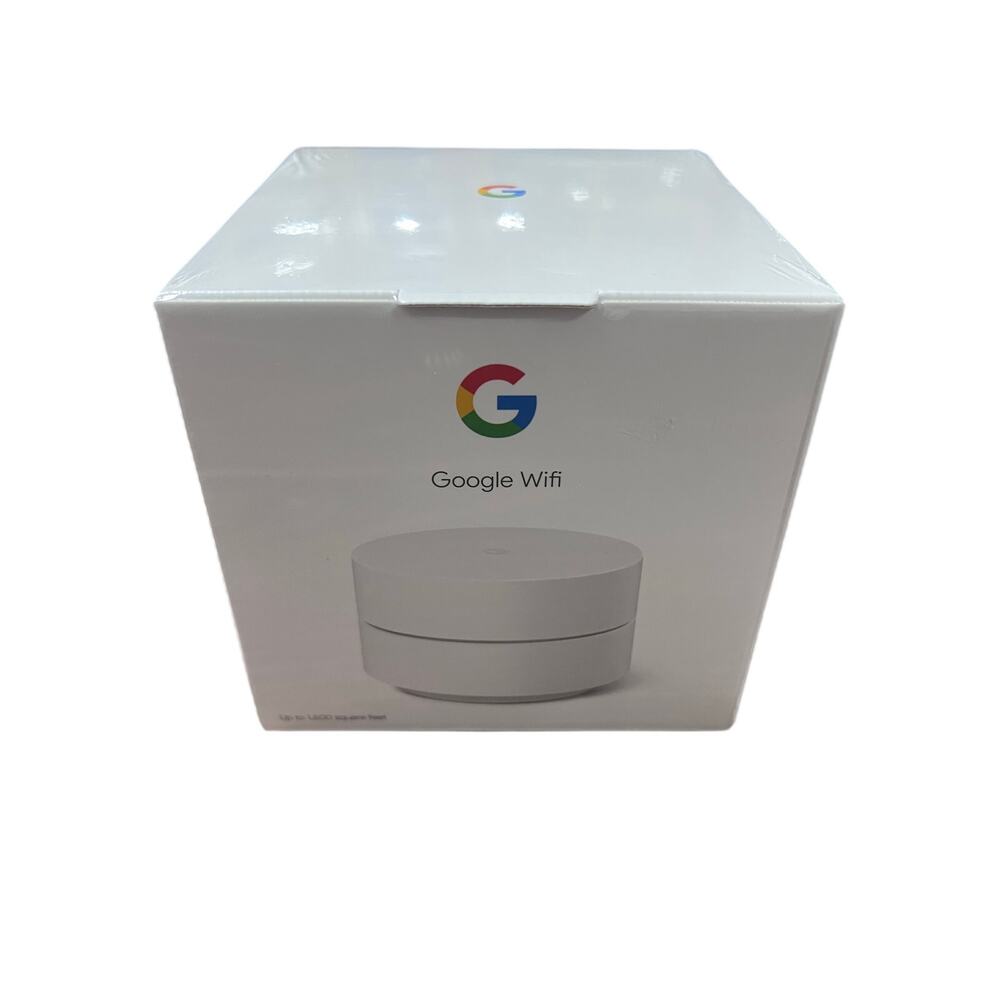 Google WiFi Mesh Router GA02430-US Factory Sealed 1500 Sq Ft Coverage